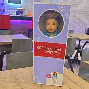 Brand New In Box. American Girl Truly Me Doll with Blue Outfit